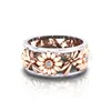Diamond Flower Daisy Pierścień puste różowe złoto Dragonfly Ring Band Pierścienie dla kobiet biżuteria mody Will i Sandy Gift