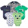 Summer baby clothes boy girl 5 PCS/lot body suits baby clothing bodysuit boy ropa jumpsuit newborn 0 3 6 9 months costume