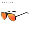 GUZTAG unisexe classique hommes aluminium lunettes de soleil HD polarisé UV400 miroir mâle lunettes de soleil femmes pour hommes Oculos de sol G9828