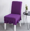 20 pcs/lot jupe style chaise couverture chaise pour mariage hôtel Banquet chaise tissu Spandex polyester couverture