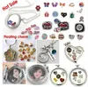 20PCS/lot Crystal Heart Alloy Floating Locket Charms Fit For DIY Magnetic Glass Living Memory Locket Fashion Jewelrys