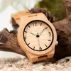 Bobo Bird Casual Bamboo Watch Watch japoński ruch na rękę Bamboo Wood Band Watches Quartz Watch for Men245y