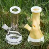 Plataforma petrolera de humo de Bong de vidrio de 7,8 pulgadas con tazón DownStem Bongs de vidrio gruesos 18 mm Mujer Bubbler Tubería de agua Banger Hanger