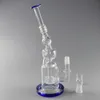 Recycler Glass Water Pipes '' Telescope Design '' Glass Bong voor roken van booreiland met 12,2 inch 18 mm mannelijk gewricht
