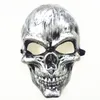 Full Face Skull PVC Zombie Skeleton Mask 4 Colors Halloween costume Masquerade Cosplay Night Club Party