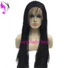 Long Black brazilian full lace front Braided Wigs With Baby Hair Micro Braids Synthetic Lace Front Wig For Women Heat Resistant