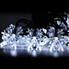 6,5 mt 30 led solar schneeflocke lichter wasserdichte fee sternenlicht für halloween weihnachtsfeier dekoration