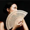 New Chinese Aromatic Wooden Hand Fans Portable Lady Wedding Handmade Folding Fans Home Decor Party Favors Wholesale