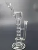 US Design Glass Bong Smoking Culke Tipe 7 Трубки Слои -пузырьки Bongs Смешные две функции переработки масла с мисками