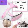 Combs Removedor De Pêlos Do Cão Do Gato Escova Grooming Ferramentas Clipper Attachment Pet Cat Trimmer Furmins para Pet Escova de Abastecimento Atacado
