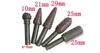 5 pçs / set Carbide Cutter Rotary Burr Set Gravura CNC Bit Madeira Arquivo Rotativo Bur Burr Moagem Shank 6mm 1/4 "Para Ferramentas Rotativas Dremel