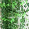 120m/lot Home Wall Decor Artificial Silk Plastic Ivy Vine Hanging Plant Garlands Craft Supplies For Xmas Wedding Festival Decor