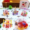 Nouveau Fun Mini enroulement Transparent petit avion printemps jouets classiques en plein air horloge avion liquidation jouets cadeau