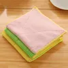 Household Cleaning Cloths 5 Color Dish Cloth Bamboo Fiber Washing Towel Magic Kitchen Cleaning Wiping Rags