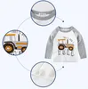 Vente en gros nouvelle mode automne bébé garçon chemise de voiture à manches longues pour enfants T-shirt T-shirt ô chemise au cou