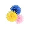 12pcs 12 cores sólidas Flor tecidos com prendedor de cabelo para meninas DIY mantilha Floral Grampos Crianças Cabelo Acessórios HD729