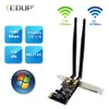 Adaptateur PCI Express sans fil Wi-Fi EDUP 1200Mbps 5Ghz double bande 2 antennes 6dBi carte réseau Wi-Fi 802.11AC