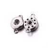 Argent or métal deux oreilles 12MM bouton pression Base pendentif breloques pour bricolage boutons pression boucles d'oreilles collier Bracelet bijoux