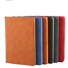 A5 Classic Notebook soft PU Leather Hard Cover Diary vintage Business Notepad 200 Sheets Note Book (7 Colors) School Office Notebooks