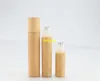 100 teile / los 8 ml bambus rolle auf kunststoffflasche Eyecream Behälter Stahl Roller ätherisches öl lotion kosmetikflaschen