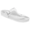 Kända varumärke arizona unisex alla svarta och vita avslappnade platta sandaler manliga spänne sommarstrand toppkvalitet äkta läder tofflor varm sälja