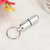 New Mini Waterproof Aluminum Medicine Pill Box Bottle Holder Container car Keychain Car-styling Storage