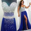 vestidos de diamantes de azul royal