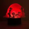 3D Cute Pug Dog Night Light Touch Table biurko optyczne lampy iluzja 7