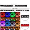 1 Trascina 4-5050 Controllo audio a colori Telaio per auto Luce Atmosfera Luce Decorazione Luce 60 * 90 cm