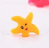 100 sztuk Żywica Lovely Starfish Miniatur Krajobraz Akcesoria do domu Ogród Tort Dekoracji Ornament Doll Craft DIY