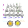 Led lights 9W 12W 15W COB GU10 GU5.3 E27 E14 MR16 Dimmable LED Spot light lamp Power bulb lamps DC12V AC110V 220V