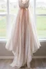 2019 Blush Pink Lace Cheap Wedding Dresses Sweetheart Backless Bow Sash Boho Wedding Gowns Robe de Mariage Bridal Dresses4111408
