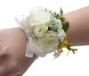 Koreansk konstgjord blomma handled blomma Koreansk version av bröllopsbruden Bridesmaid Wrist Flower Decoration Rose Bouquet grossist