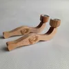 Tabac en bois Cigarette Pipe Bois Herbal Fumer Main Porte-Cigare Filtre Cuillère Tuyaux avec Bol En Métal Accessoires Outils