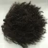 Malaysiska hårväv Kinky Curly Ponytail Hair Extension Clip i avslappnad prom updo frisyr för svarta kvinnor 160g