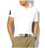 Groothandel 2018 zomer nieuwe senior heren poloshirt mannen korte mouwen casual mode poloshirt mannen effen kleur revers poloshirt