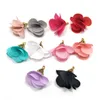 100 stks Chiffon Flower Tassel 2.2cm Gold Cap Hangers voor Sieraden DIY Earring Bevindingen Sleutelhanger Tas Charms Accessoires