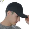 أسود الكبار للجنسين عارضة الصلبة البيسبول قابل للتعديل قبعات Snapback القبعات للرجال كاب البيسبول النساء الرجال الأبيض قبعة بيسبول قبعة