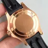 ST9 Mens Watch 40 مم حزام مطاط الورد الذهب حركة أوتوماتيكية الحركة الميكانيكية الفولاذ المقاوم للصدأ الساعات Master Male Male