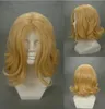 40 cm Eksen Güç Hetalia Fransa sarışın sarışın kıvırcık anime cosplay sentetik peruk