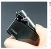 New Arrival Novelty Metal Jet gas lighter inflatable butane lighter turbineFocus Torch can be placed cigarette case5656592