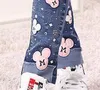 2018 new fashion spring and autumn children039s girls denim trousers children039s cartoon Mickey head casual pants7539164