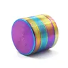 New Rainbow Thread Shape Zinc Alloy Mini Herb Grinder Spice Miller Crusher High Quality Beautiful Unique Design Strongest Magnetic DHL Free