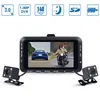 3-calowy DV168 1.0mp Motocykl DVR Wodoodporna Dual Dash Soczewscy Motocykl Motorbike Recorder Dash Camcorder Night Vision Motor Camera