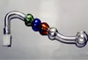 Accessori per narghilè vaso di perle colorate Bong di vetro all'ingrosso Bruciatore a nafta Tubi di vetro Tubi dell'acqua Impianti petroliferi Fumatori