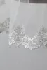 Nouveau pas cher 1M 1T voiles de mariée avec peigne dentelle Applique bord blanc ivoire longueur du bout des doigts mariage mariée voile CPA8131432305