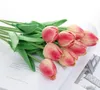 PU Tulips Искусственные Цветы Real Touch Artificales Para Decora Mini Tulip для дома Свадебные Украшения Цветы XB1