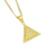Hip hop Chains Anniyo Egyptian Pyramid Necklaces for Women Gold Color Egyptians Eye Of Horus Jewelry Egypt Eye Amulet Hieroglyphic292T