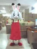 2018 Hot sale rabbit Plush Mascot Costume Adult Size Halloween Outfit Fancy Dress Suit Free Shipping