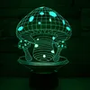 Светодиодный ночник 3D Гриб 7 цветов Сенсорный переключатель Акриловая настольная лампа Декор Рождественское украшение R458918012